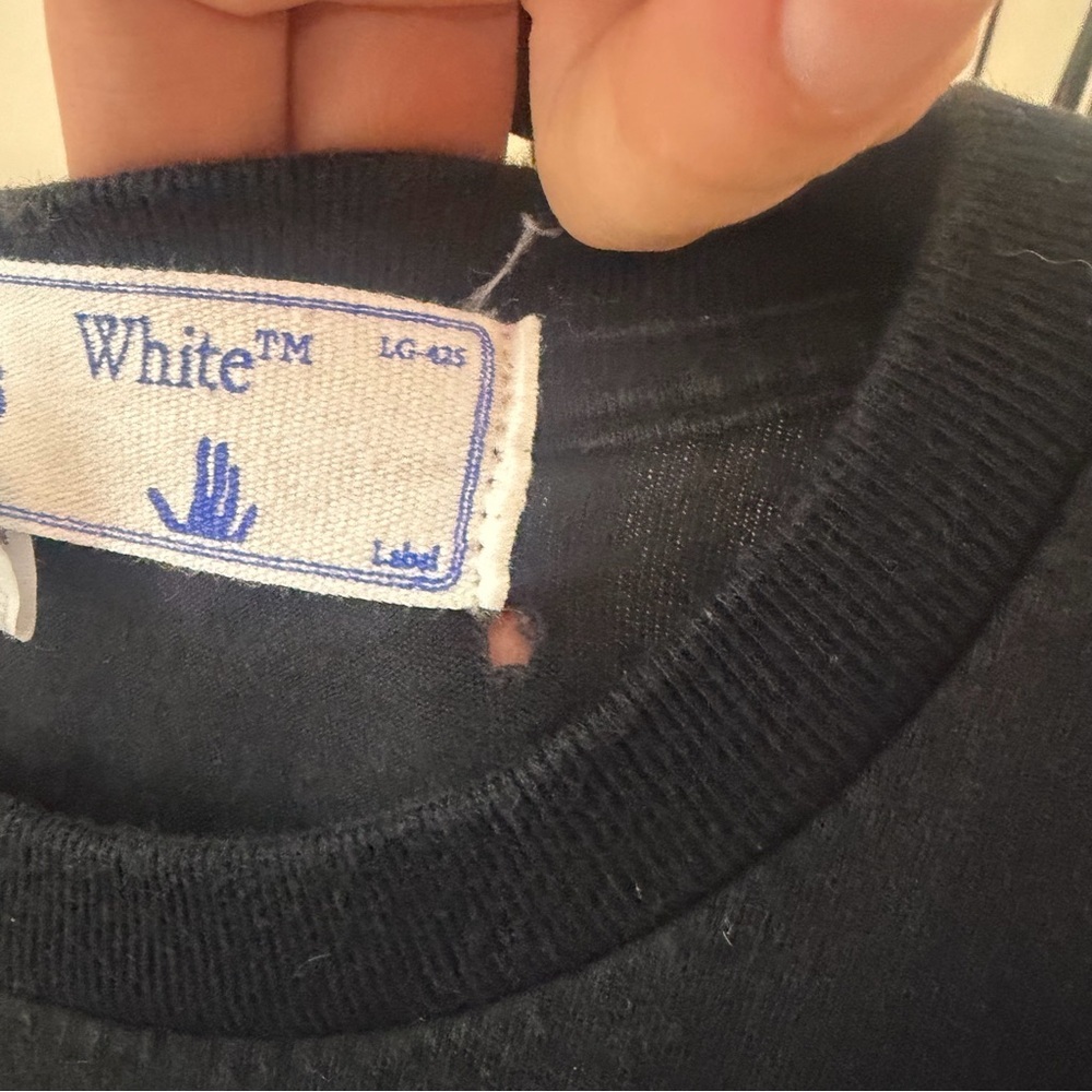 OFF WHITE Our Lady of Guadalupe Graphic Black T-Shirt Medium - Picture 8 of 8